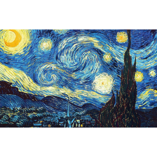 The Starry Night Painting by Vincent van Gogh - 5D DIY Diamond Painting Kit - Full Drill