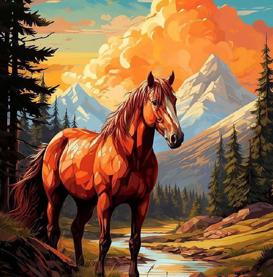 Horse - 5D DIY Diamond Painting Kit - Full Drill